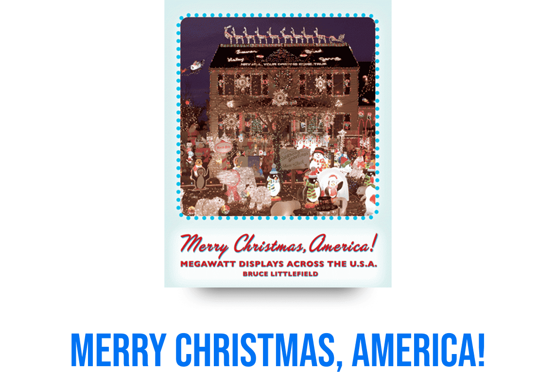 Merry Christmas America scene