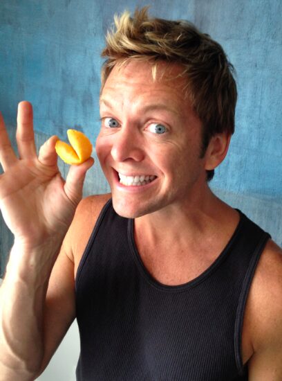 Person holding a fortune cookie