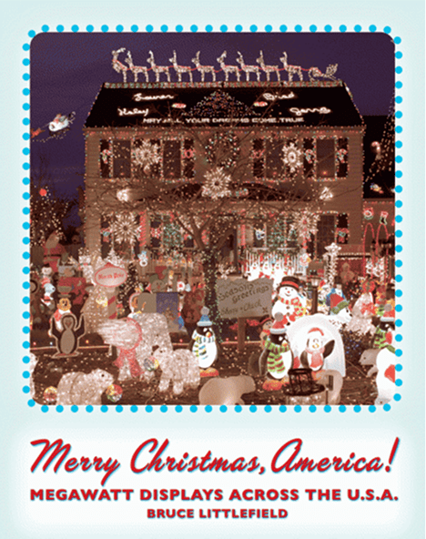 Festive house with Christmas decorations