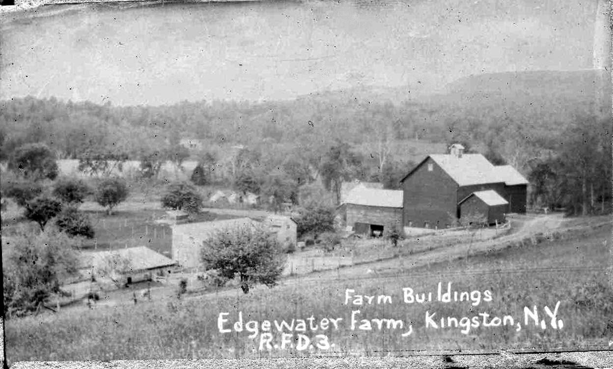 Edgewater Farm buildings, Kingston, NY landscape.