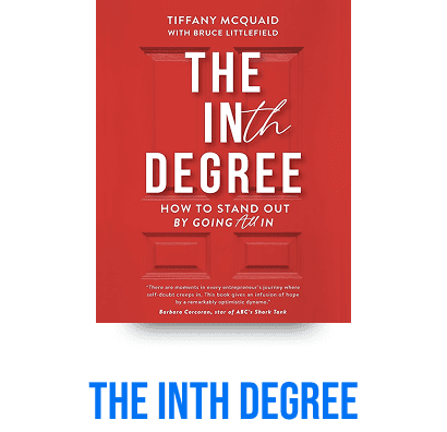 Book cover: "The Inth Degree" in red.