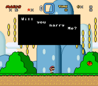 Mario proposal in game scene