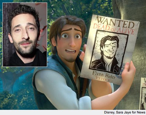 Disney character surprised by poster