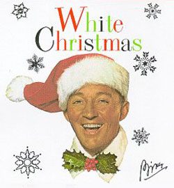 White Christmas album cover with Santa hat