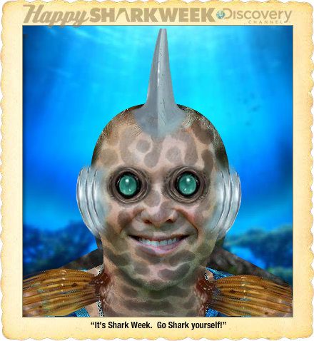 Underwater-themed human portrait