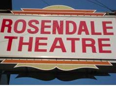 Rosendale Theatre outdoor signage