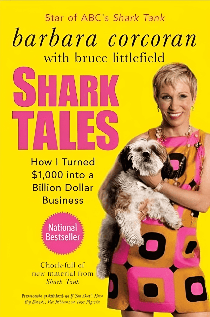 Woman holding dog on book cover.