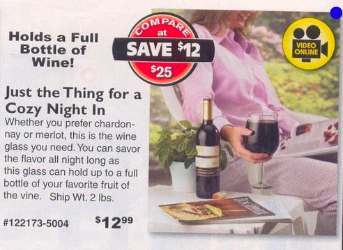 Cozy night in with wine glass