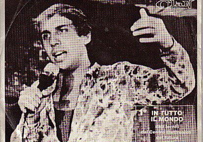 Vintage album cover with performer