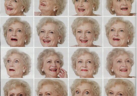 Senior lady smiling and surprised