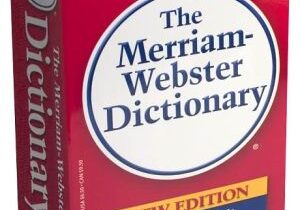 Red Merriam-Webster dictionary