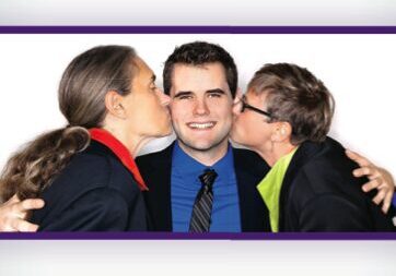 Family portrait on book cover