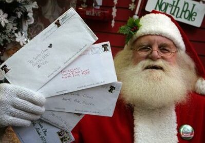 Santa Claus and holiday mail
