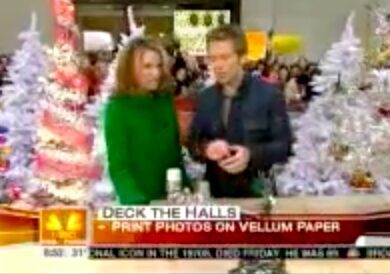 TV hosts discussing holiday crafts