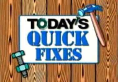 Hammer and bolt with Today's Quick Fixes
