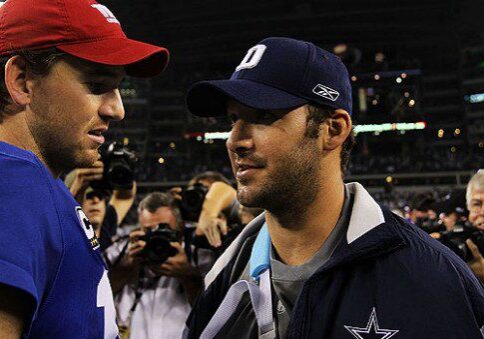 Athletes in conversation after game
