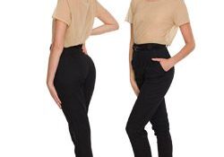 Woman modeling chic office attire