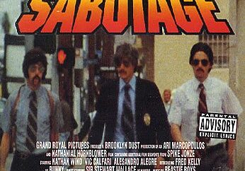Retro-style album cover with bold text