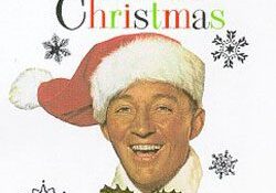 White Christmas album cover with Santa hat