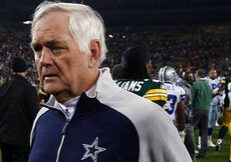Football coach on the field