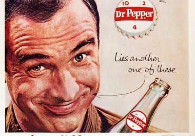 Retro Dr Pepper promo with bottle cap