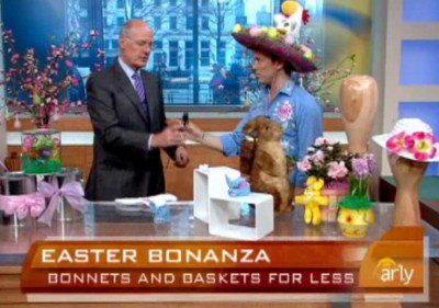 Easter bonanza segment with colorful hats