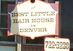 Business sign with phone number
