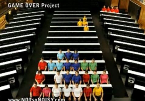 Human formation of retro video game characters