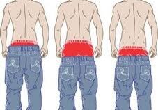 Baggy jeans worn low
