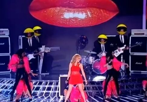 Concert performance with dancers and musicians