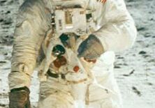 Moon exploration in a spacesuit