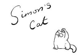 Minimalist drawing of Simon's Cat