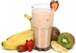 Strawberry banana kiwi smoothie