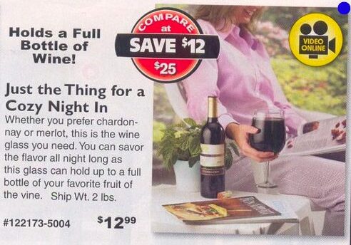 Cozy night in with wine glass