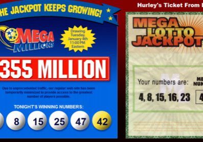 Lottery numbers from Lost